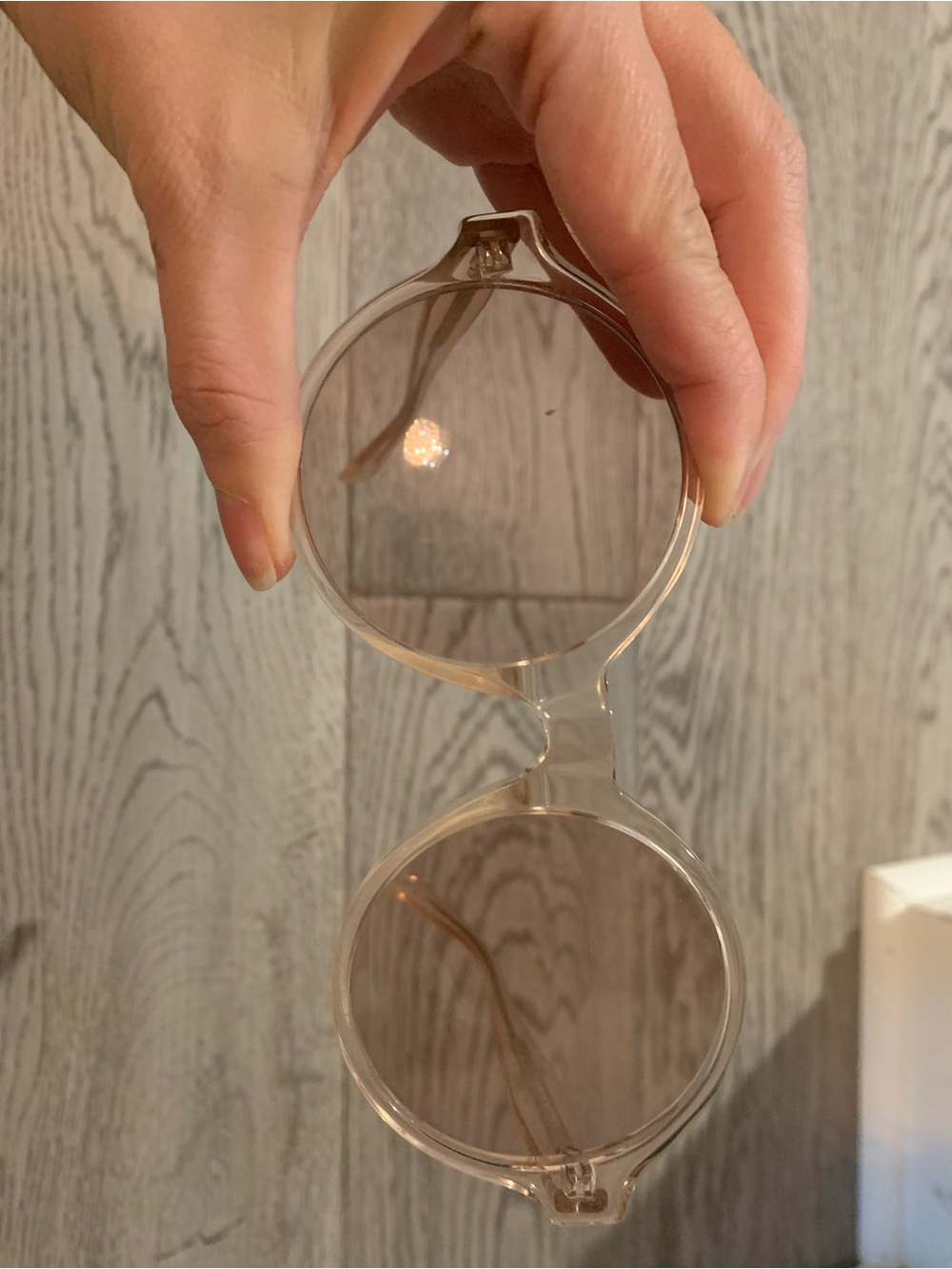 Celine Clear Transparent Round Sunglasses